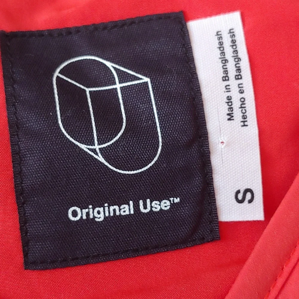 NWT Original Use Men's Bright Orange Full Zip Vest Jacket Size S